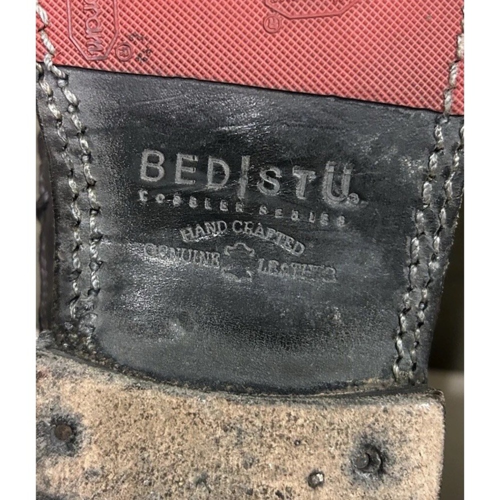 Bed Stu Rose Cobbler Shoes Womens Sz 39 US 8 Gray Leather Slip On Steampunk - Picture 7 of 12